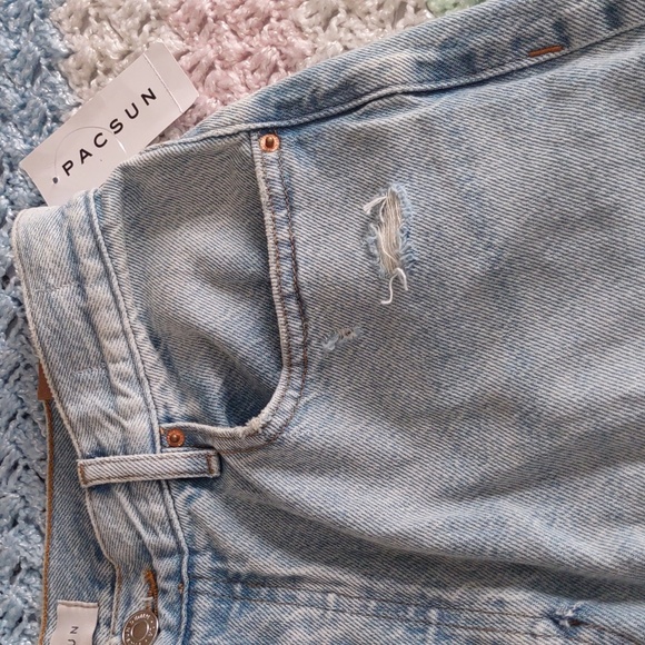 NWT Pacsun Size 30 Dad Jean High Rise Relaxed Straight Leg Button Fly Jeans - Picture 15 of 16